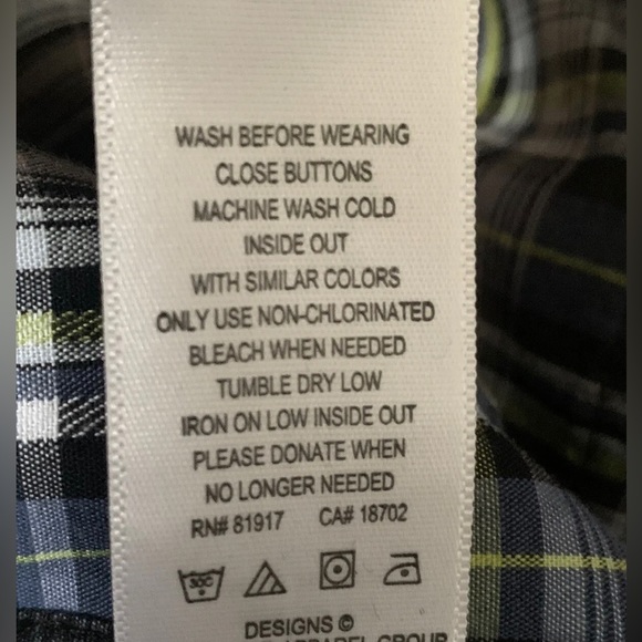 Levi’s Youth Button-up Flannel Cotton Shirt Medium Size 10-12 EXCELLENT LIKE NEW - Picture 9 of 9